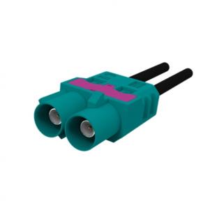 Double FAKRA Plug Connector Crimp for RG174, RG316